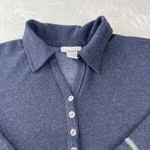 Avenue Shirt Womens 22 / 24 Dark‎ Blue V- Neck Basics